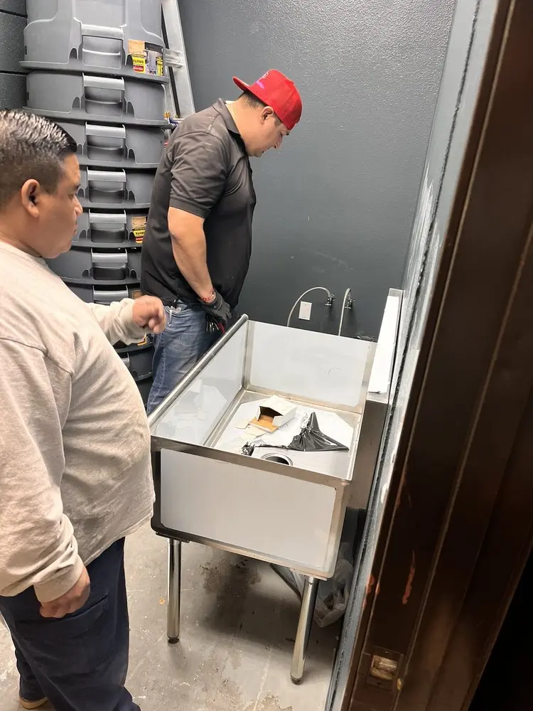 Commercial plumbing and sink installation in Cortez